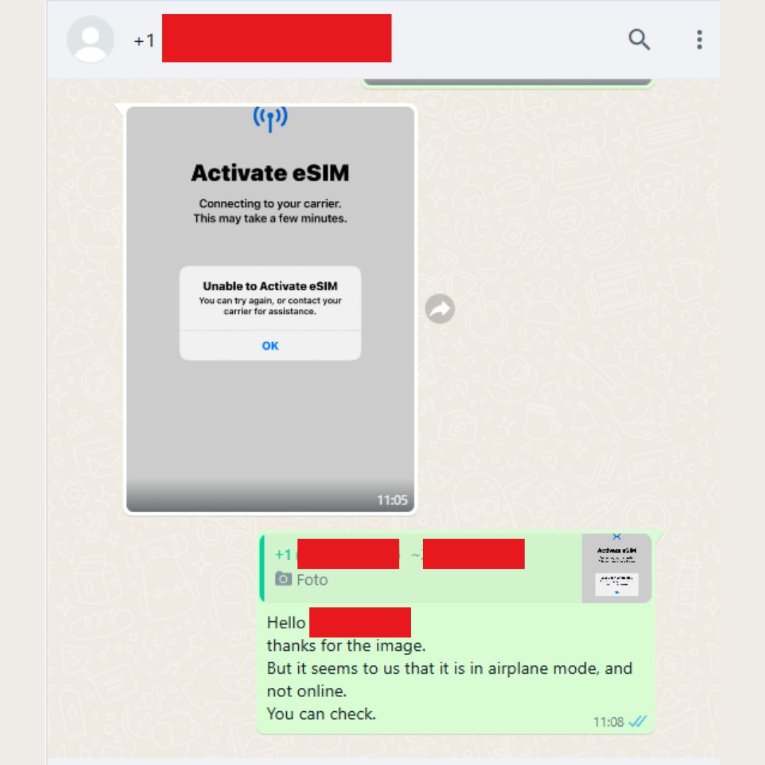 blivale_image_dialogue on whatsapp with customer usa for esim install indonesia_800x800 image blivale_image_dialogue on whatsapp with customer usa for esim install indonesia_800x800 How to Install and Configure an eSIM Without an Internet Connection: Complete and Expert Guide